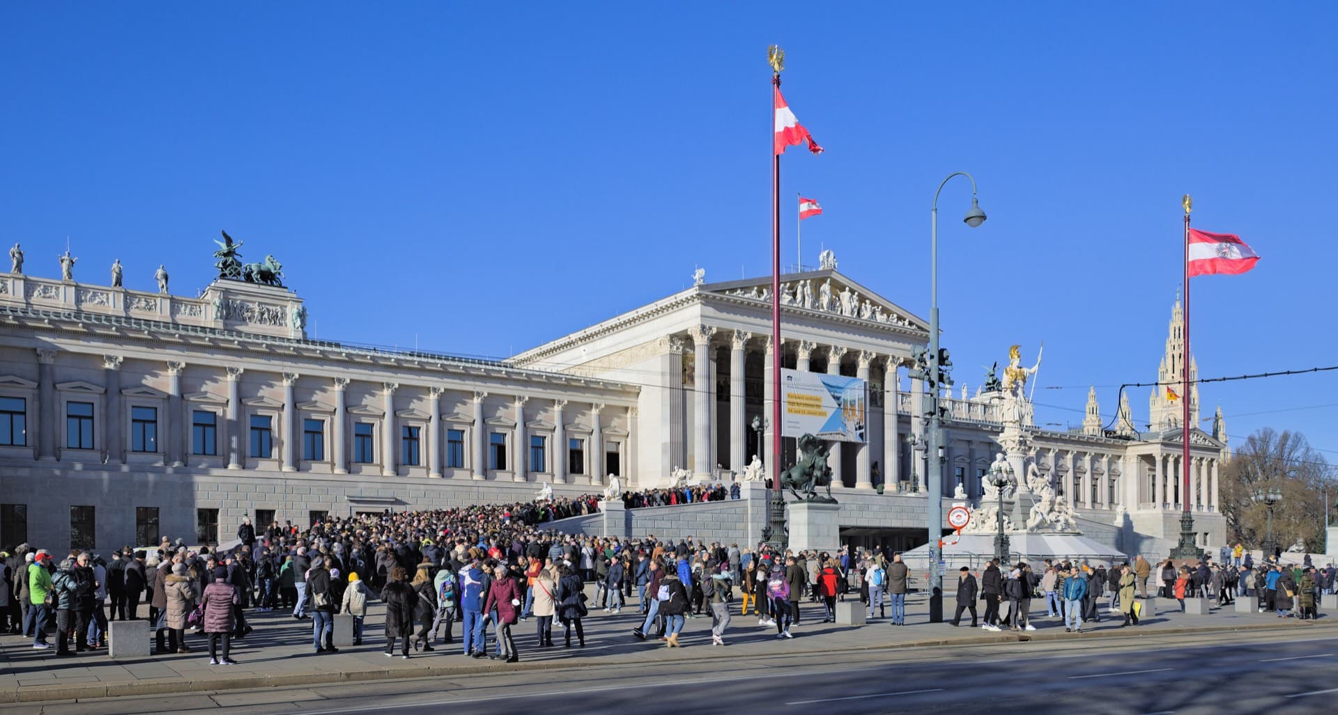 Das österreichische Parlament in Wien